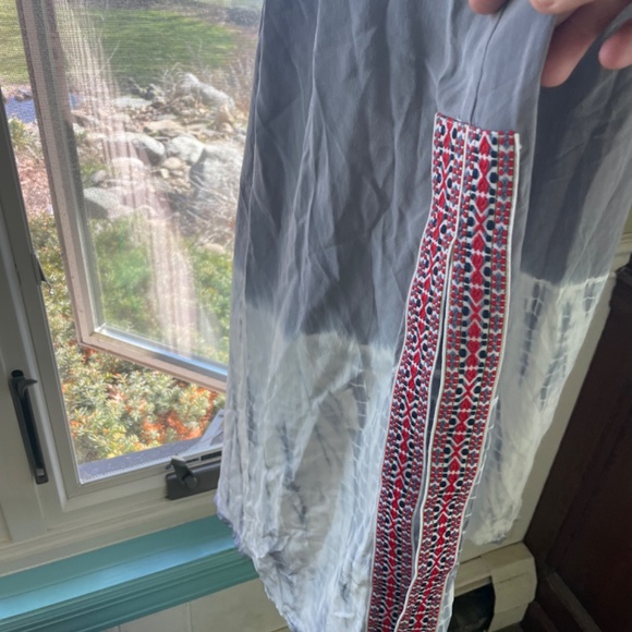 Gypsy 05 Silk Maxi Tube Dress Grey Cream Tie Dye - Picture 2 of 6